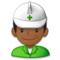 Construction Worker - Medium Black emoji on Samsung